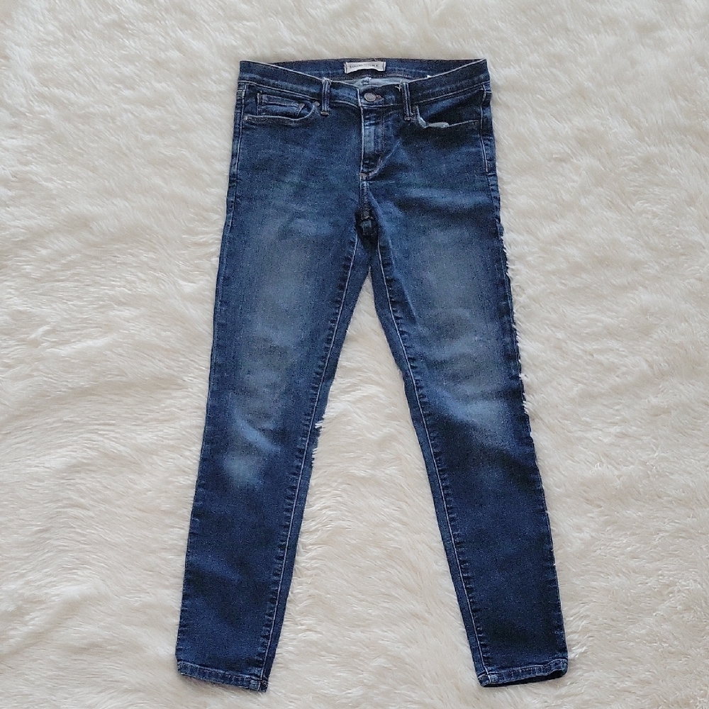 Banana Republic Skinny Ankle Medium Wash Jeans Women Size 27